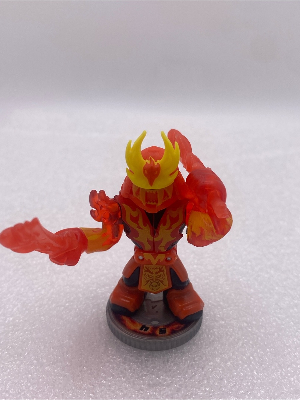 Phoenix Fire Mizuchi Flame Warrior Collectible Action Figure - Red & Yellow